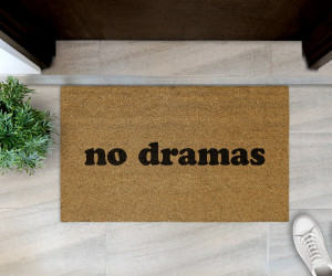 'No Dramas' Aussie Slang Doormat 75x45cm